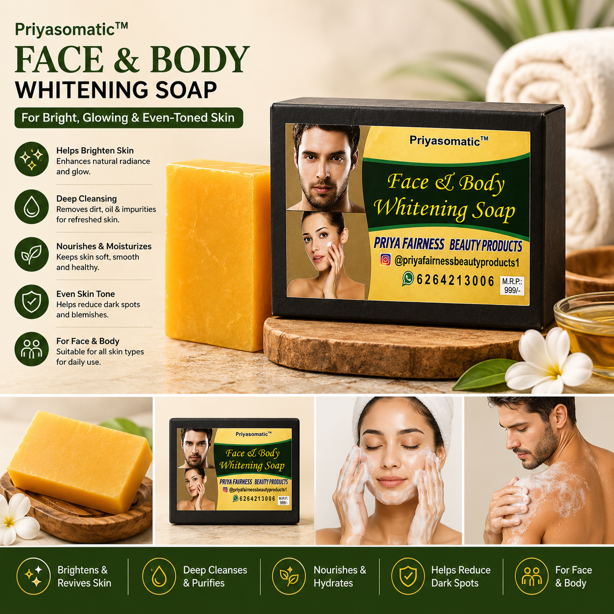Face & Body Whitening Soap