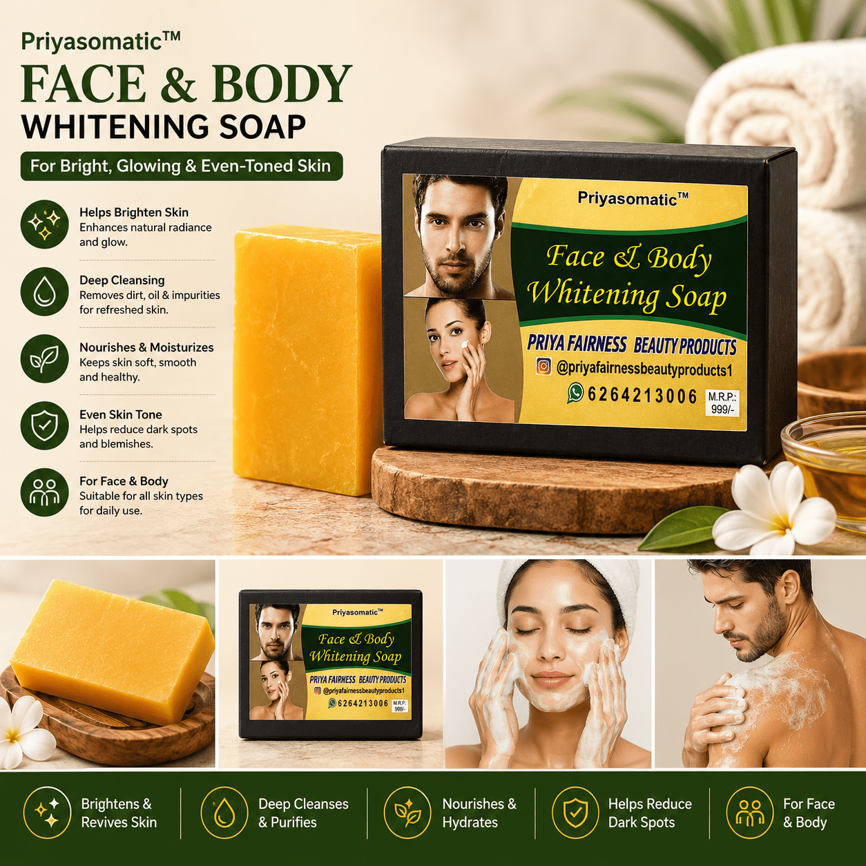 Face & Body Whitening Soap